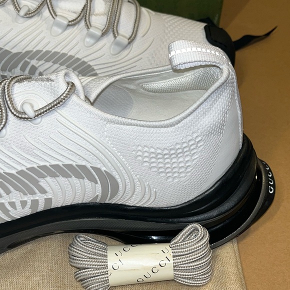 Authentic GUCCI SNEAKERS MENS RUN TRAINERS TECH FABRIC LOGO sz 11.5G / 12 US - Picture 15 of 15